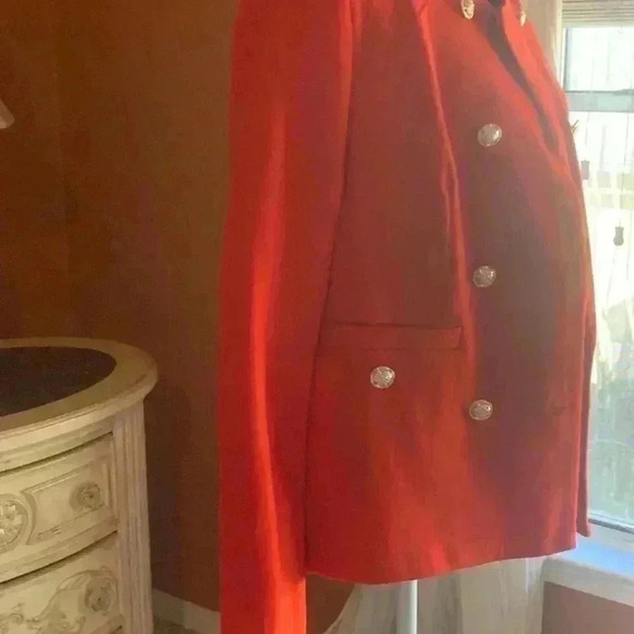 Stylewe Urban Pockets Long Sleeve Lapel Collar Buttoned Plain Red Blazer Size M. - Picture 5 of 10